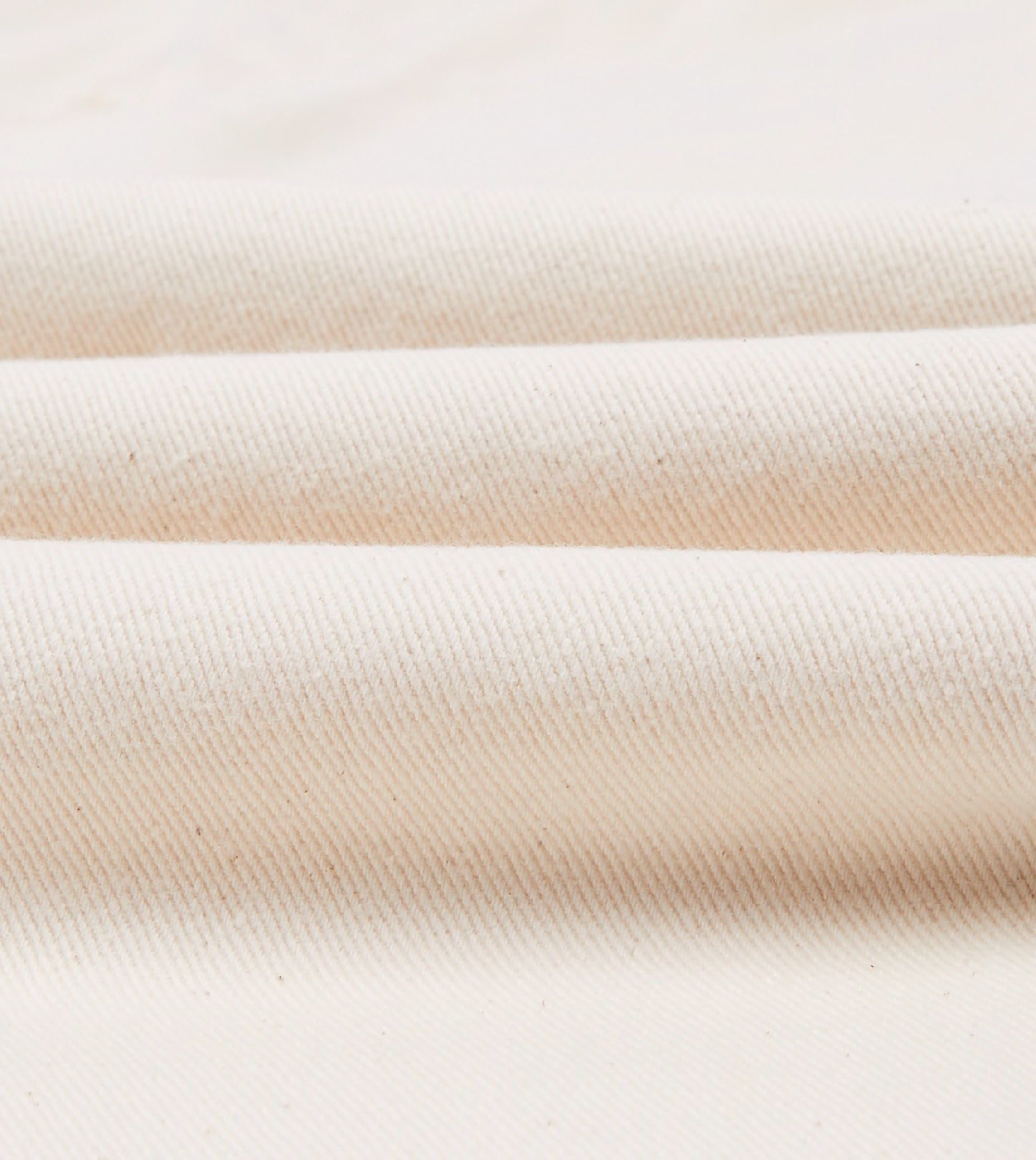 Ecru 12.7oz Selvedge Denim Contrast Stitch Five-Pocket Jeans - Image 2