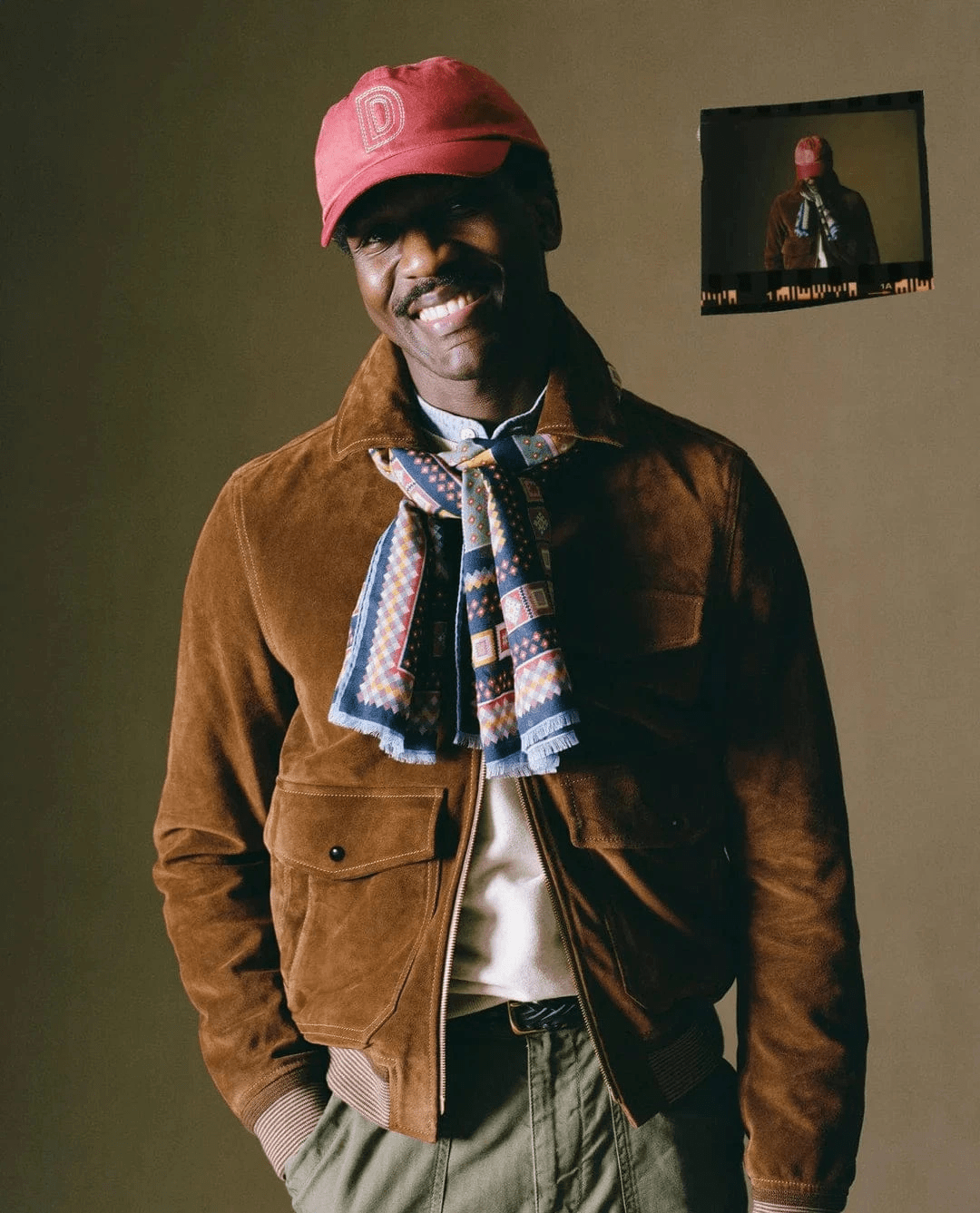 Tobacco Heavyweight Suede A-2 Bomber Jacket - Image 9