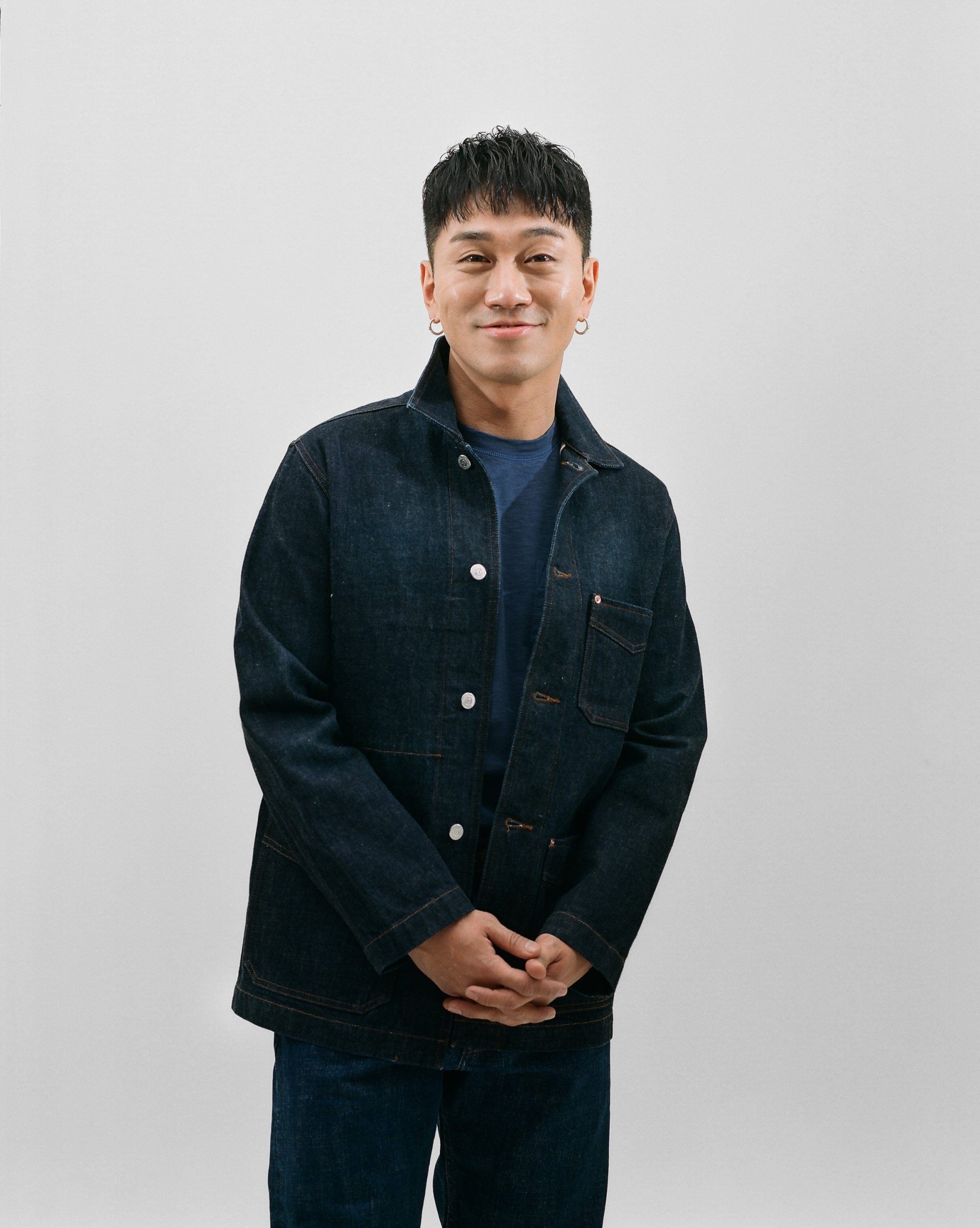 Indigo Rinse Denim Five-Pocket Chore Jacket - Image 9