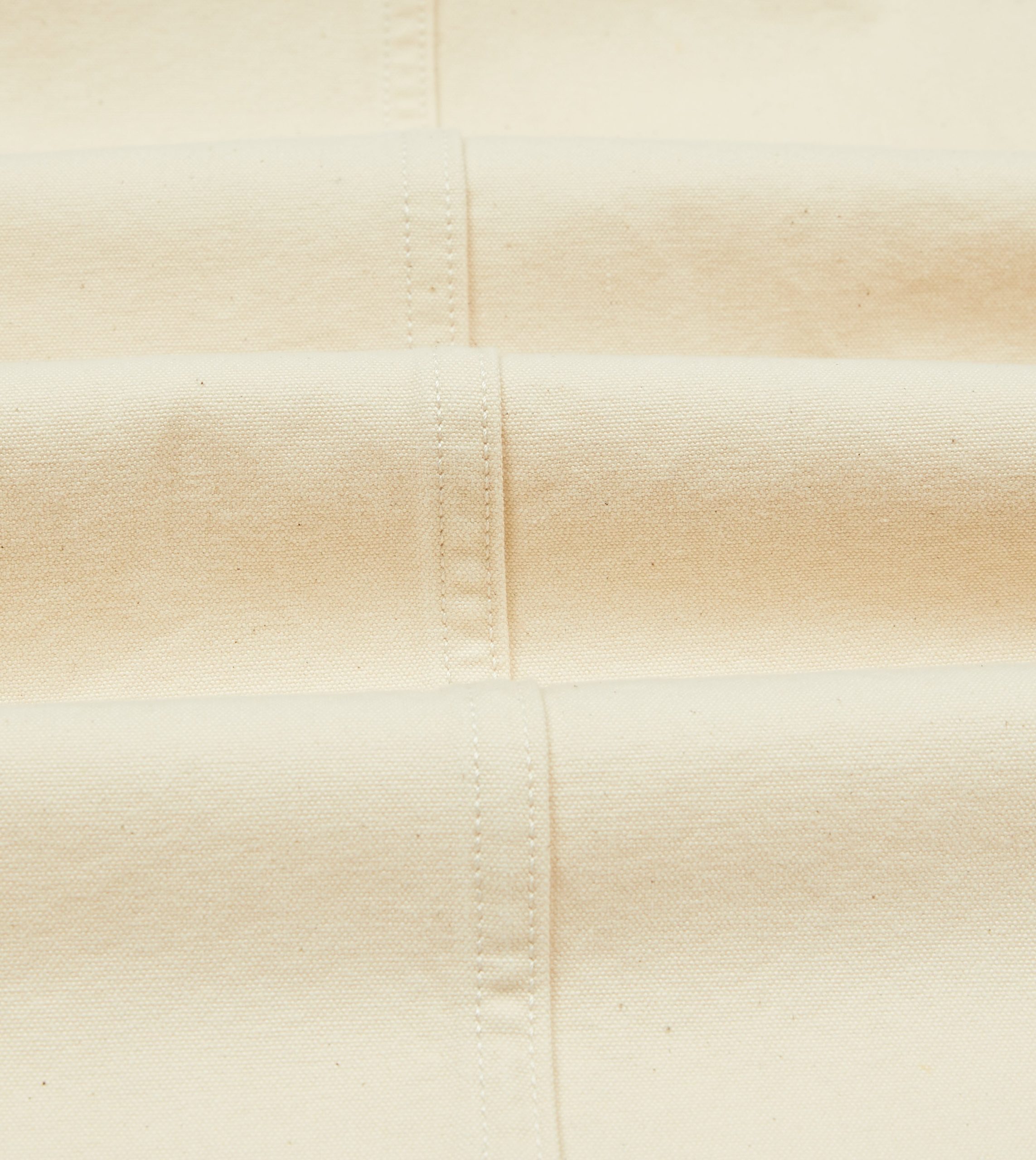 Ecru Cotton Duck Canvas Five-Pocket Chore Jacket - Image 2