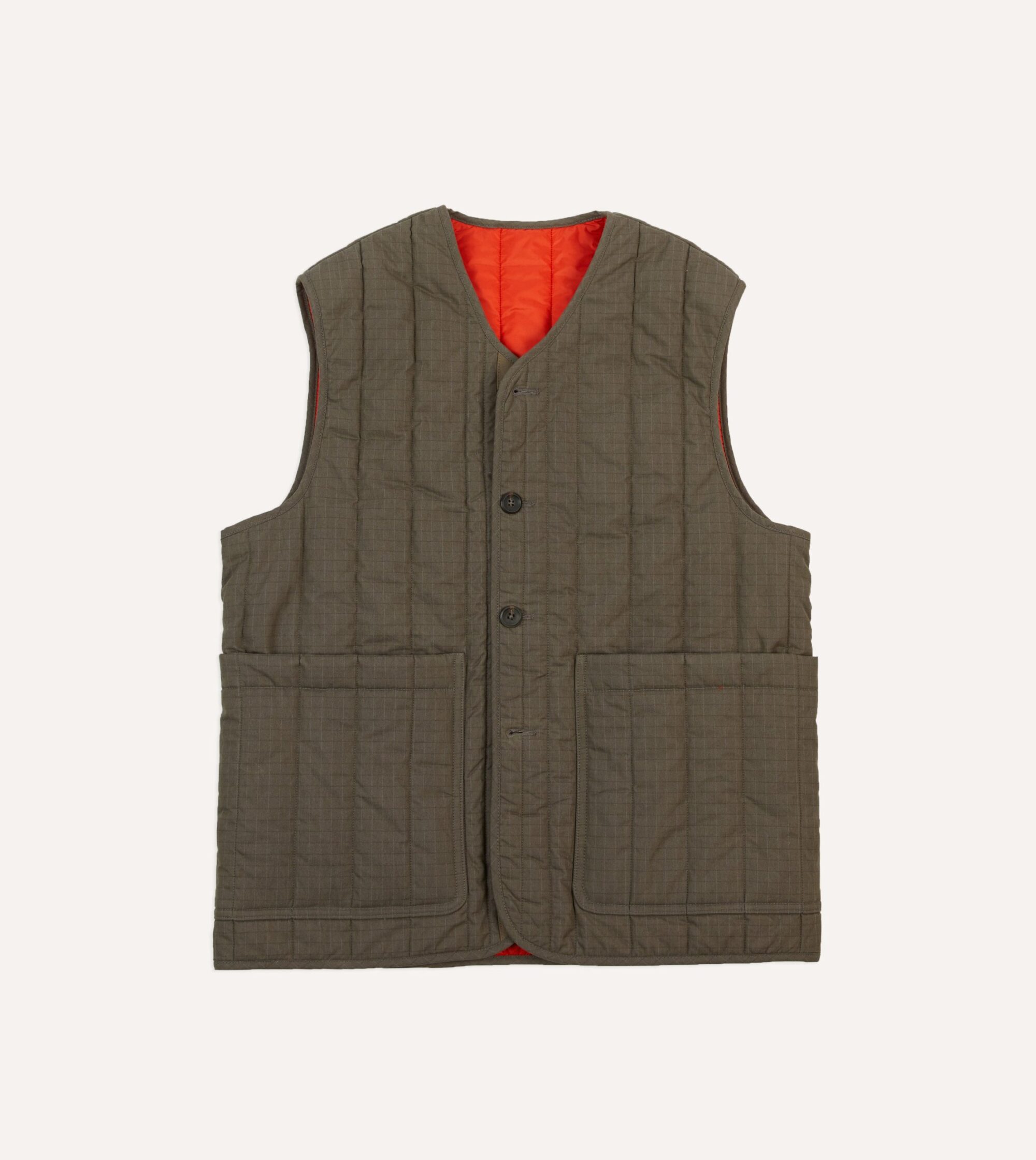 Green Ripstop Quilted Vest